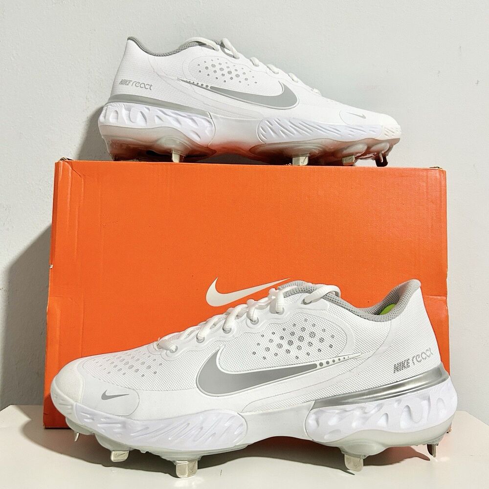 Nike Alpha Huarache Elite 3 Low “White Grey” Men’s Size 10 Baseball Cleats